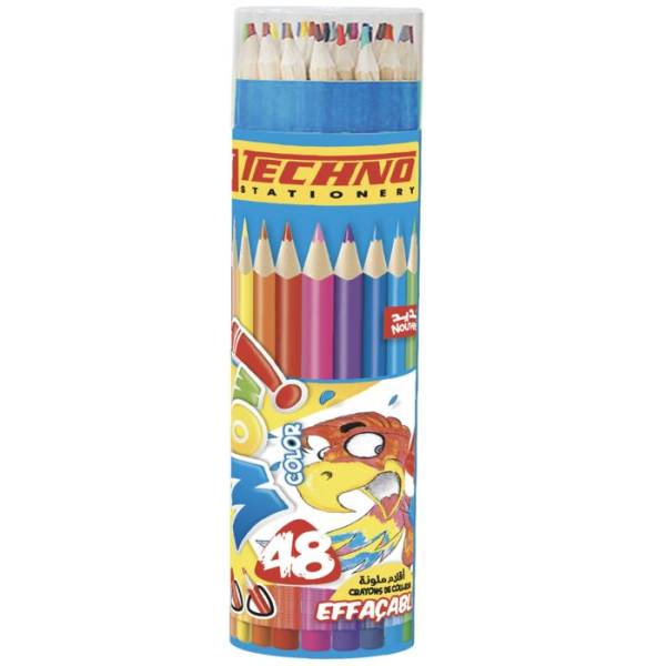 crayons-de-couleurs-wow-effacable-boite-ronde-48-pieces-techno-ref-5807