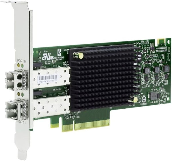 Adaptateur de bus hôte double port HPE StoreFabric SN1200E 16 Gb Fibre Channel 16 Gb à profil bas (Q0L14A)