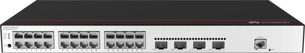 réseau 98012016 S5735-S24t4xe-V2 (24 ports 10/100/1000BASE-T, 4 ports SFP+ 10GE, 2 ports stack 12GE, sans module d'alimentation)